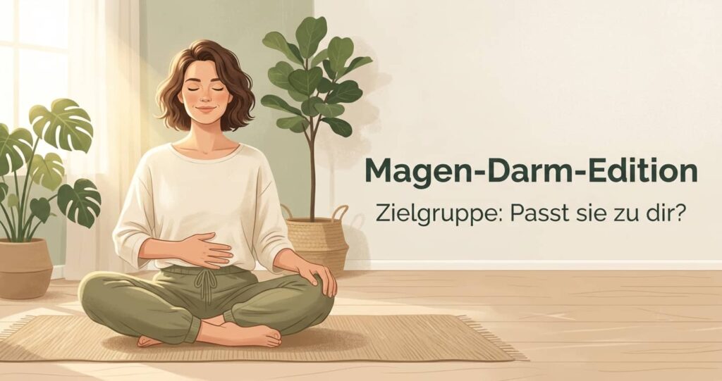 Feature-Bild zum Artikel über die passende Magen-Darm-Edition Zielgruppe mit Text-Overlay.