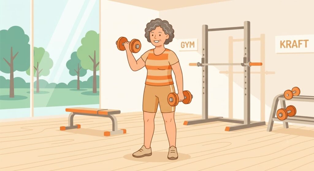 Person beim Krafttraining als Symbolbild für den Kampf gegen hartnäckiges viszerales Bauchfett.