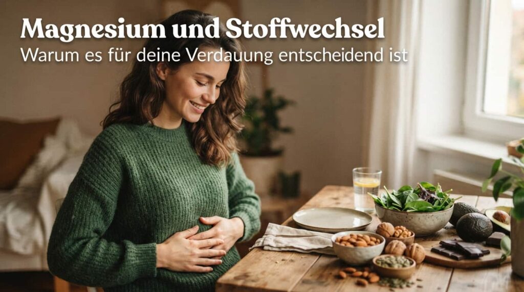 Titelbild zum Artikel Magnesium und Stoffwechsel: Warum der Mineralstoff für die Verdauung entscheidend ist