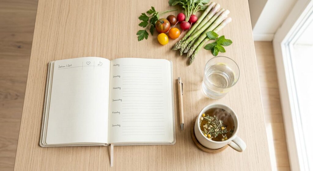 Symptomtagebuch und bewusste Ernährung als praktischer Einstieg, um Reizdarm ganzheitlich zu verstehen