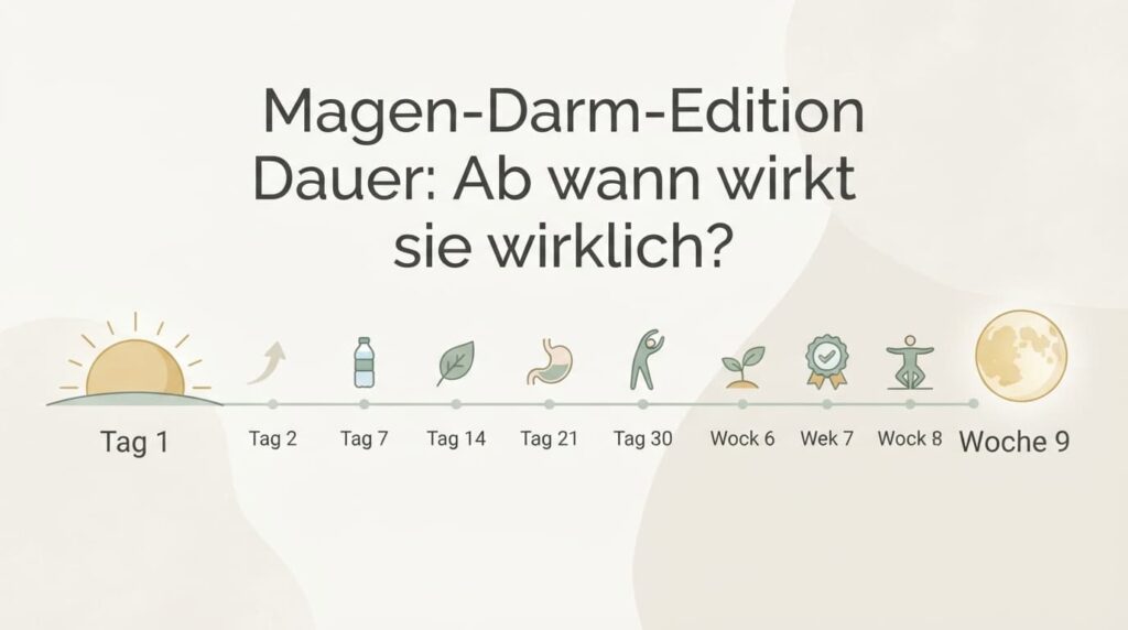 Feature-Bild zur Magen-Darm-Edition Dauer bis zum ersten spürbaren Effekt