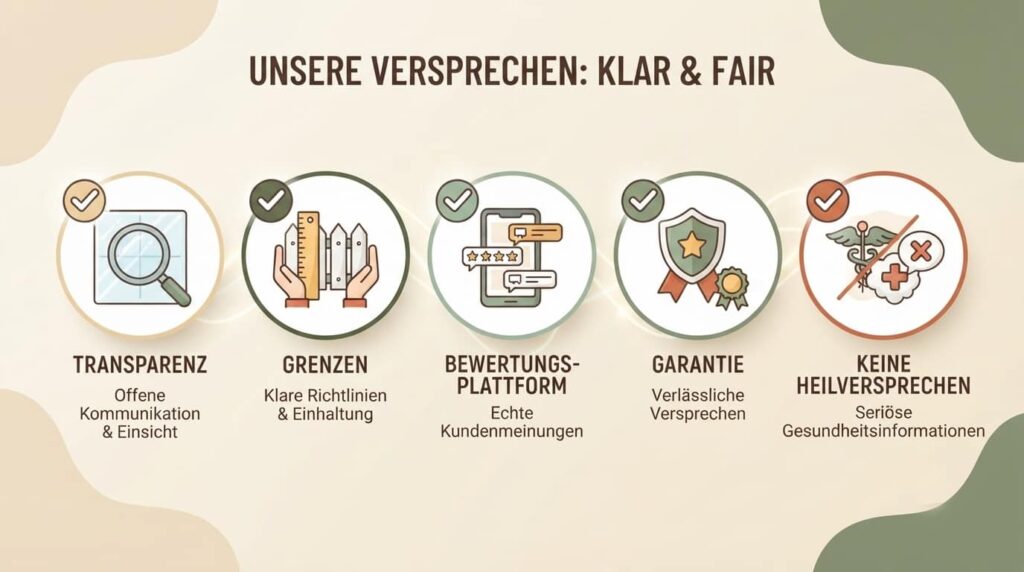 Fünf Seriositätskriterien zur Einordnung von Andreas Goldemann als Anbieter