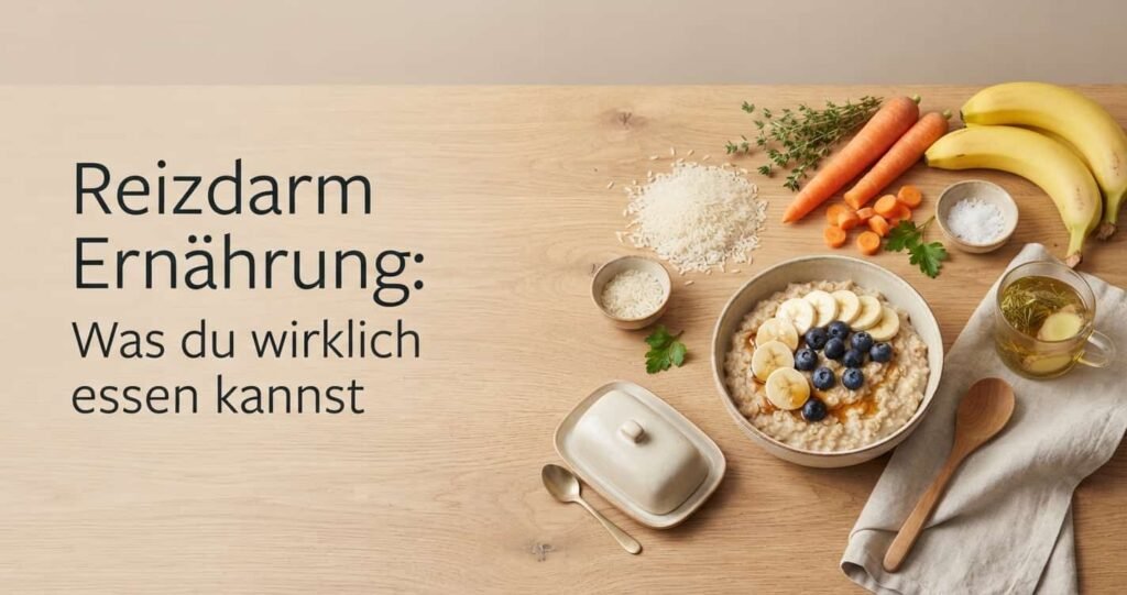 Reizdarm Ernährung – Übersicht verträglicher Lebensmittel als Feature-Bild